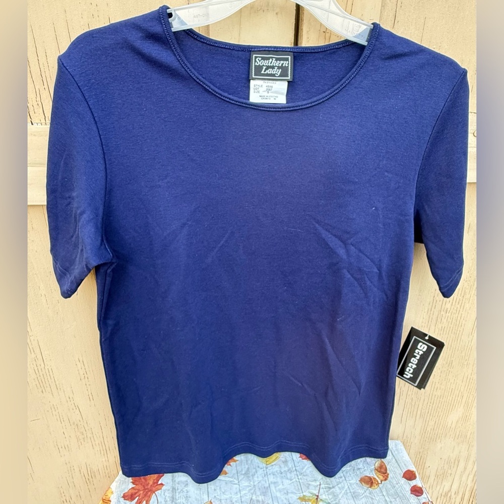 Southern Lady Navy Blue Blouse